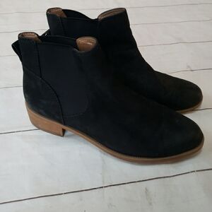 Caslon Black Leather Ankle Boots